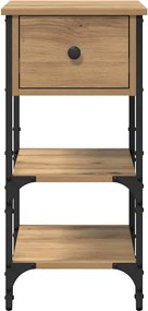 vidaXL Κομοδίνο 2 τμχ. Καφέ 33.5 x 36 x 70 εκ