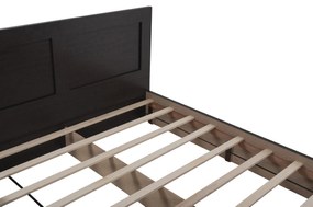ΚΡΕΒΑΤΙ ΜΕΛΑΜΙΝΗΣ CAPRI HM599.11 ΜΕ 2ΣΥΡΤΑΡΙΑ-WENGE- ΓΙΑ ΣΤΡΩΜΑ 140x200εκ.