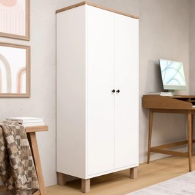 Ντουλάπι Λευκό / Δρυς IBRI 61x33x133.6