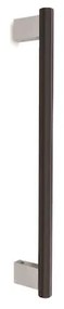 Convex 1167-600 Γυαλισμένο Inox-Ματ Μαύρο Λαβή Εξώθυρας (Ζεύγος)