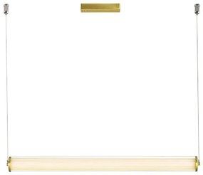 Φωτιστικό Οροφής - Ράγα Led Frida 4237800 Gold Mat Viokef Metal, Glass