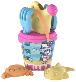 Σετ Παιχνιδιών για τη Παραλία Hello Kitty Ø 18 cm (16 Μονάδες)