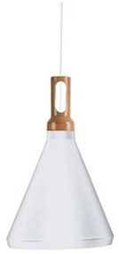 Φωτιστικό Οροφής 1513-W White Metal,Wood