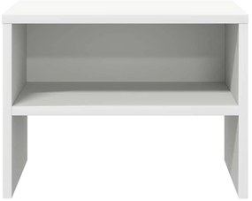 vidaXL Κομοδίνο Λευκό 40 x 30 x 30 εκ. από Επεξ. Ξύλο