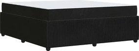 vidaXL Σκελετός Κρεβατιού Μαύρο 180 x 200 cm ύφασμα