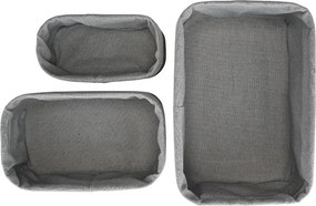 Καλάθια Αποθήκευσης (Σετ 3τμχ) Estia Bamboo Essentials 02-34603
