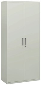 Ντουλάπι αρχειοθέτησης, Ντουλάπι γραφείου, 5 ράφια, μεταλλικό, 80W x 40D x 180H cm, Λευκό