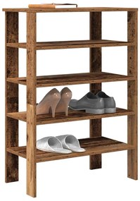 Ράφι παπουτσιών vidaXL Παλιό ξύλο 61x32x87,5 cm Κατασκευασμένο ξύλο
