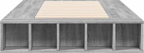 vidaXL Πλαίσιο Κρεβατιού Γκρι Sonoma 90x200 εκ. Επεξεργασμένο Ξύλο