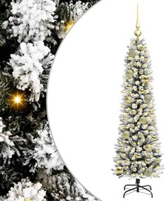 vidaXL Τεχνητό Χριστουγεννιάτικο Δέντρο με 150 LED Λευκό 120 cm