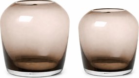 Σετ 2 Διακοσμητικά Γυάλινα Βάζα Blomus Leta Coffee
