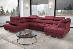 Γωνιακός καναπές Gelito Max II-Kokkino-Αριστερή