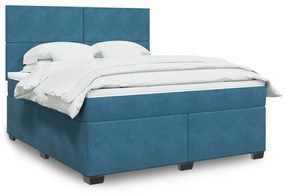 ΚΡΕΒΑΤΙ BOXSPRING ΜΕ ΣΤΡΩΜΑ ΜΠΛΕ 180X200 ΕΚ. ΒΕΛΟΥΔΙΝΟ 3293276