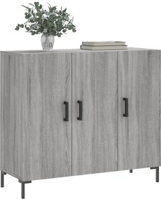 vidaXL Ντουλάπι Γκρι Sonoma 90 x 34 x 80 εκ. από Επεξεργασμένο Ξύλο
