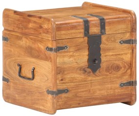 Μπαούλο 40 x 40 x 40 εκ. από Μασίφ Ξύλο Ακακίας - Καφέ