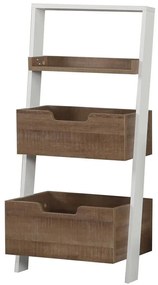 Ραφιέρα Δαπέδου Low 801CMY3612 59x35x120cm Dark Oak-White