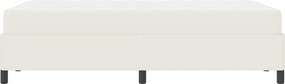 vidaXL Σκελετός Κρεβατιού με στρώμα Κρεμ 120 x 190 cm ύφασμα