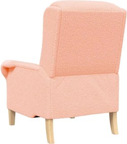 vidaXL Πολυθρόνα Ροζ Απαλό ύφασμα Sherpa