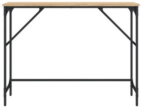 Τραπέζι Κονσόλα Sonoma Δρυς 100x32x75 εκ. Επεξεργασμένο Ξύλο - Καφέ