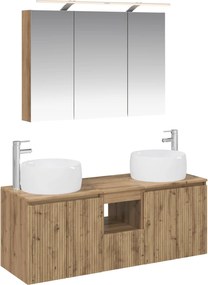 vidaXL Σετ Ντουλαπιών Μπάνιου 4 pcs Artisan Δρυς Επεξεργασμένο Ξύλο