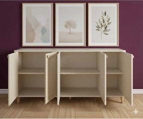 Stewehome Μποέμ κονσόλα με καπάκι από mdf 180x40x87 cm