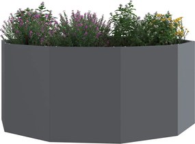 vidaXL Γλάστρα Ανθρακί 120 x 120 x 50 εκ Ατσάλι