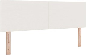 vidaXL LED κεφαλάρι με κεφαλάρι Κρεμ 144 cm Υφασμάτινο Κορντουρά