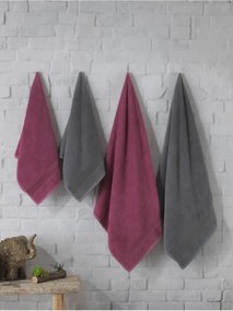 Stewehome Σετ 4 τεμαχίων πετσέτες μπάνιου απλές 70x140 cm