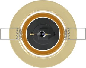 vidaXL Σποτ 6 pcs Χρυσό 9 x 9 x 2.5 εκ. Μέταλλο