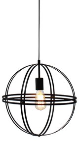 Φωτιστικό Κρεμαστο Aca KS1483P1BK SIRENA Μαύρο Ματ (Black Mat)