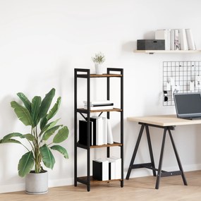 vidaXL Βιβλιοθήκη Παλαιό ξύλο 40 x 30 x 118 εκ Στερεό Ξύλο
