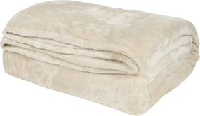Κουβέρτα Fleece Υπέρδιπλη (220x240) Das Home Velour 1341 Ivory