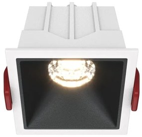 Χωνευτό Σποτ Οροφής Alfa LED 10W 3000K Μαύρο-Λευκό DL043-01-10W3K-SQ-WB MAYTONI-DL043-01-10W3K-SQ-WB-Μαύρο-Λευκό DL043-01-10W3K-SQ-WB