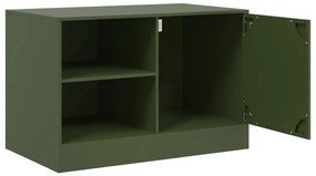 vidaXL Έπιπλο Τηλεόρασης Πράσινο Λαδί 67x39x44 εκ. από Ατσάλι