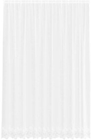 vidaXL Κουρτίνες με κουρτίνες Λευκό 500x100cm Πολυεστέρας