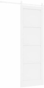 vidaXL Συρόμενη Πόρτα Χειροκίνητος Λευκό 78 x 232 cm
