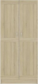 vidaXL Βιβλιοθήκη Χρώμα Sonoma Δρυς 82,5x30,5x185,5 εκ. Επεξ. Ξύλο