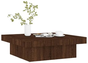 vidaXL Τραπεζάκι Σαλονιού Καφέ Δρυς 90x90x28 εκ. Επεξεργασμένο Ξύλο
