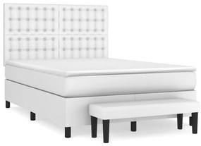 ΚΡΕΒΑΤΙ BOXSPRING ΜΕ ΣΤΡΩΜΑ ΛΕΥΚΟ 140X190ΕΚ.ΑΠΟ ΣΥΝΘΕΤΙΚΟ ΔΕΡΜΑ 3137660