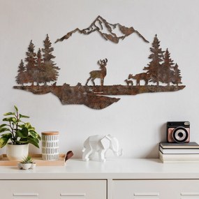 Decorative Metal Wall Accessory Rusty Landscape 1 Antiquation