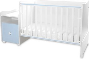 BED TREND PLUS NEW 70/160 WHITE/BABY BLUE