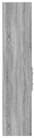 vidaXL Ντουλάπι Γκρι Sonoma 30x42,5x185 εκ. από Επεξεργασμένο Ξύλο