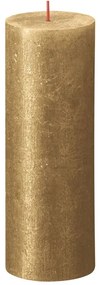 Bolsius Κεριά Κύλινδρος Ρουστίκ Shimmer 4 τεμ. Χρυσό 190 x 68 χιλ. - Χρυσό