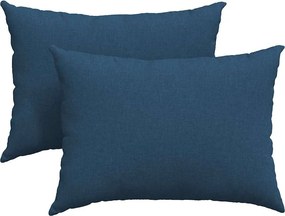 vidaXL Μαξιλάρι Καναπέ 2 pcs Μπλε 70 x 50 cm ύφασμα