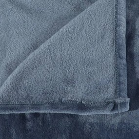 Κουβέρτα Απόλυτο Γκρι 130 x 170 εκ. από Πολυεστέρα - Γκρι