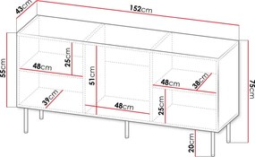 Μπουφές Holes 3CB-Mauro-Xruso