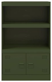 vidaXL Ντουλάπι Πράσινο Λαδί 67x39x107 εκ. από Ατσάλι