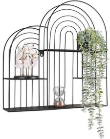 Ράφι Τοίχου Ivy 2530102 54x11x55cm Black