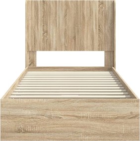 vidaXL Καλάθι με αποθήκη και κεφαλάρι Sonoma Δρυς 90 x 200 cm