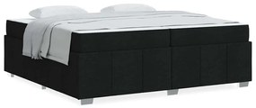 vidaXL Σκελετός Κρεβατιού με στρώμα Μαύρο 200 x 200 cm ύφασμα
